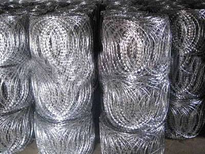 razor wire flat wrap coils