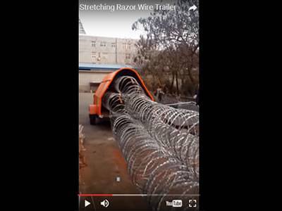 Video of Razor Wire Trailer Operation