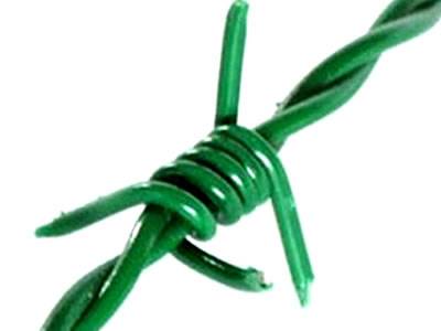 PVC coated barbed wire (double twist )