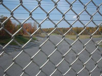 galvanized chain link fence