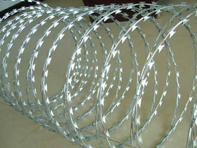 Barbed concertina wire