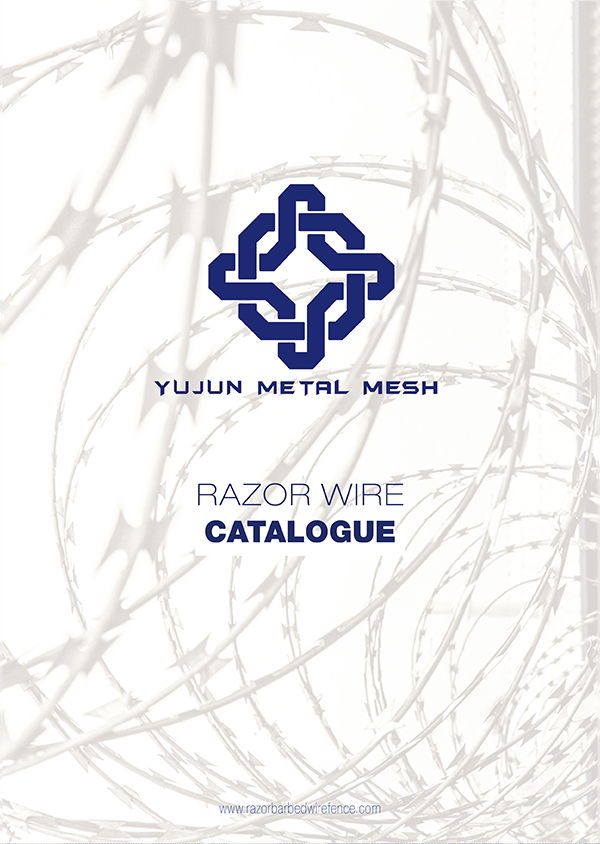 A brochure of concertina razor wire.