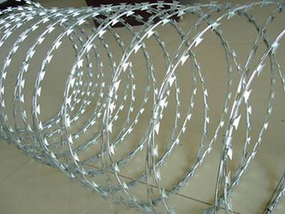 Straight Line Razor Wire Fence